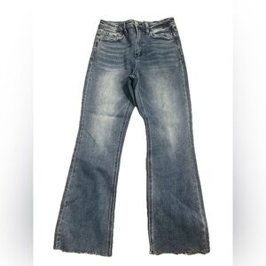 Vervet Distressed High Rise Cropped Straight Jeans Size 26